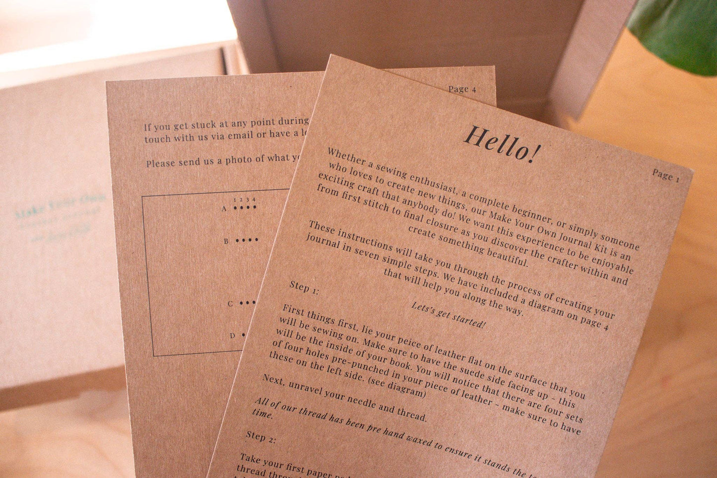 DIY Leather Journal Kit