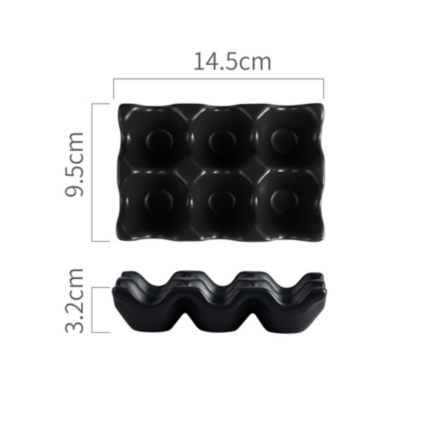 Ceramic 6 Grids Egg Holder: Pink