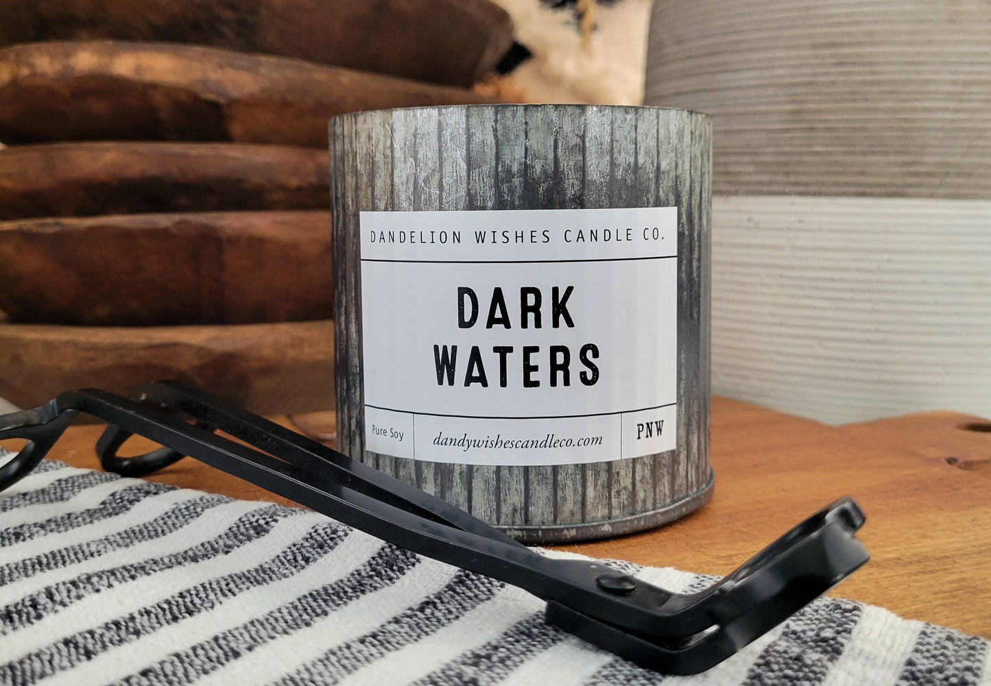 12 oz. Rustic Galvanized Tin Candle: Saturday Morning Cartoons - Surpisingly delicious with lemon orange and cherry topped with vanilla.