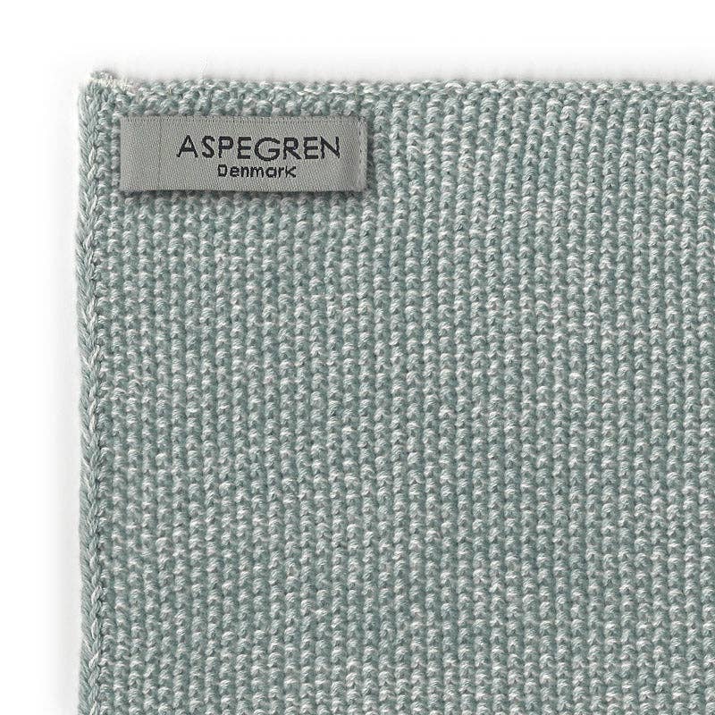 Kitchen Towel - 100% Orgainc Cotton - Knitted - Blend - Seagreen Light: Set of one / 40x50 cm