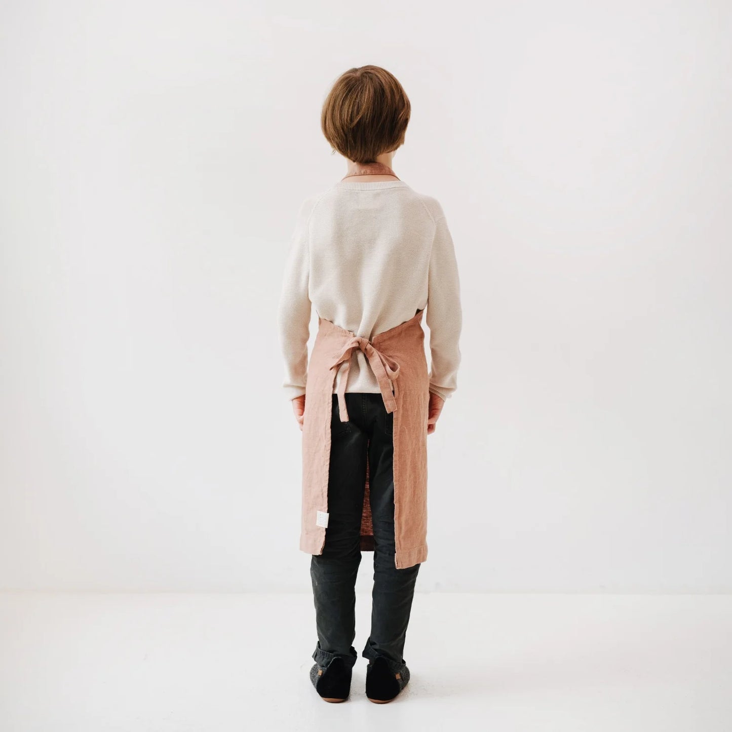 Kids Linen Daily Apron Cafe Creme