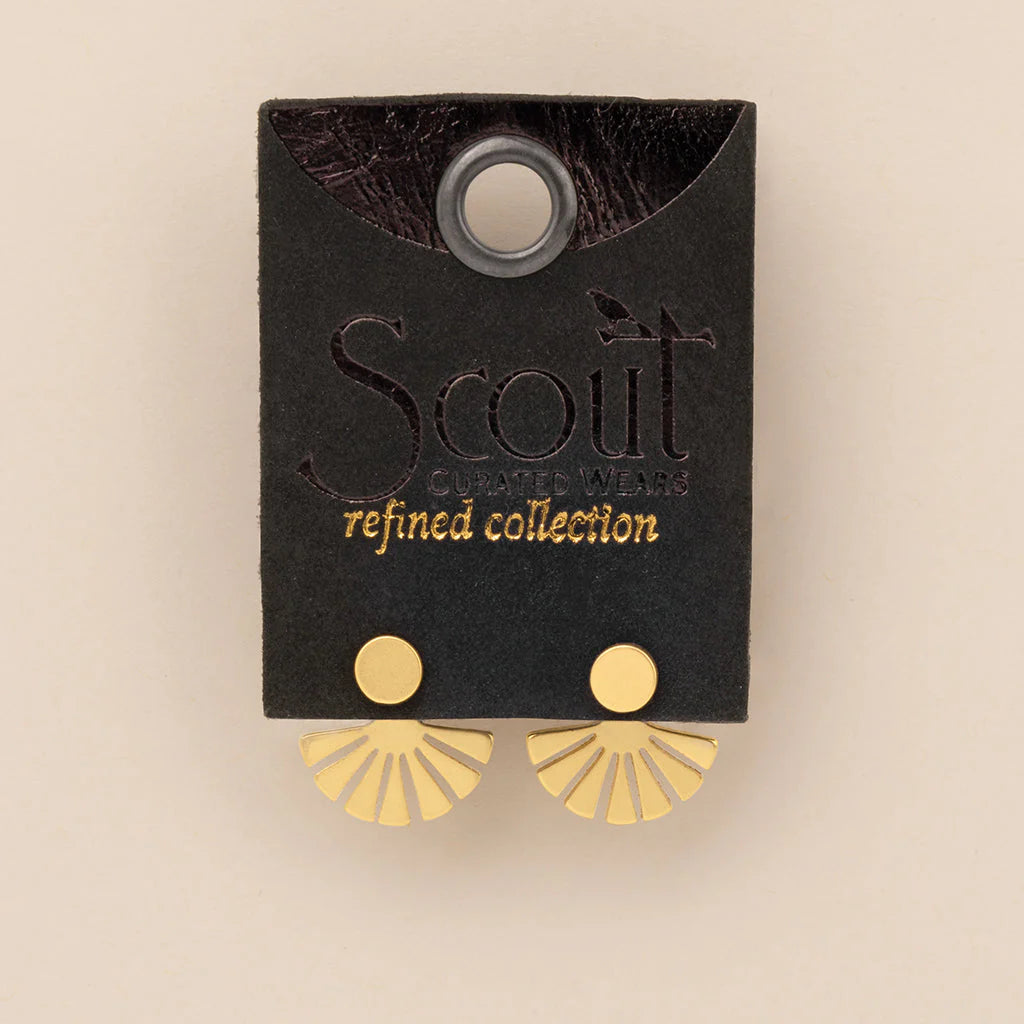 Sunburst Ear Jacket Gold Vermeil
