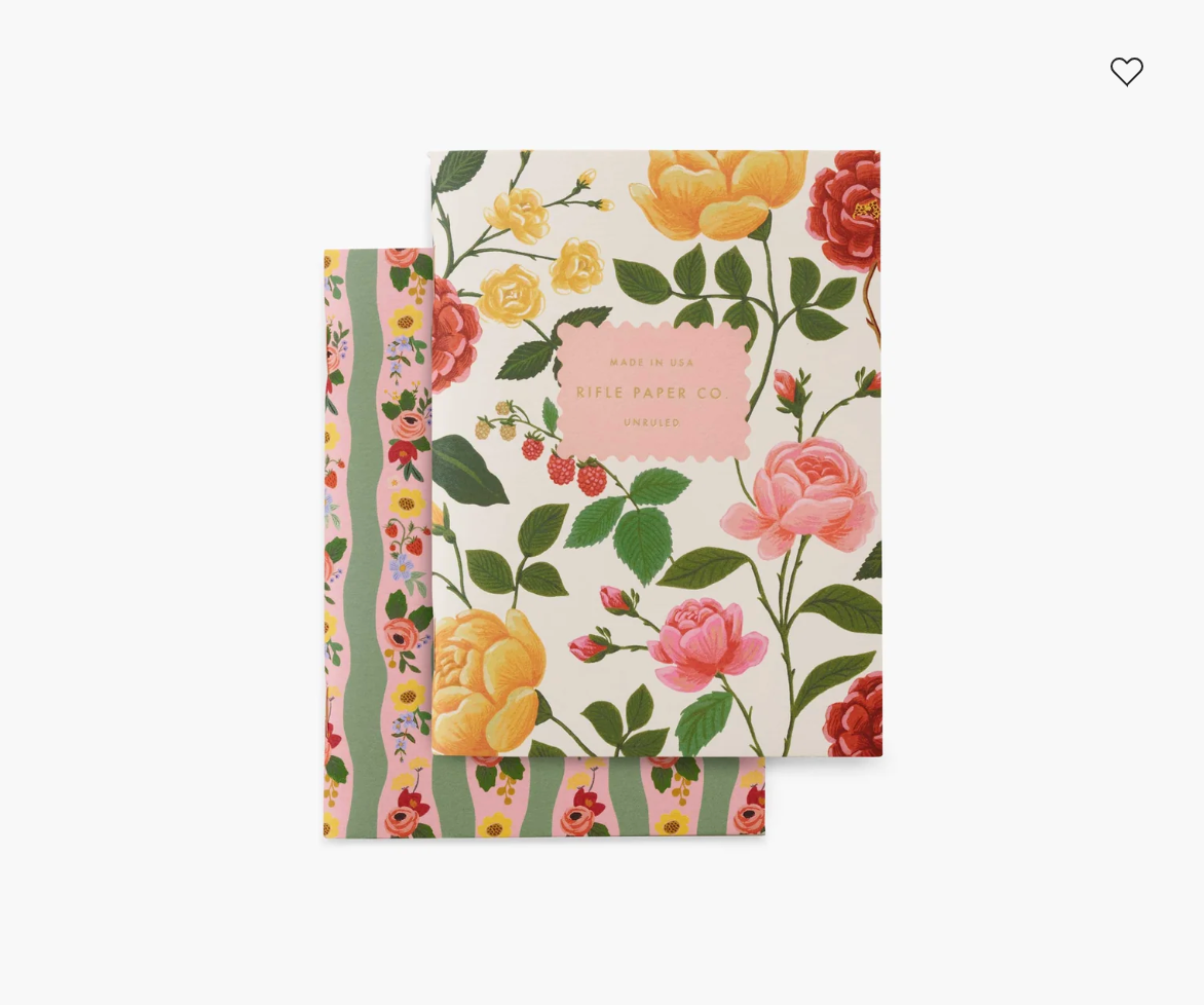 Pocket Notebook Set Roses