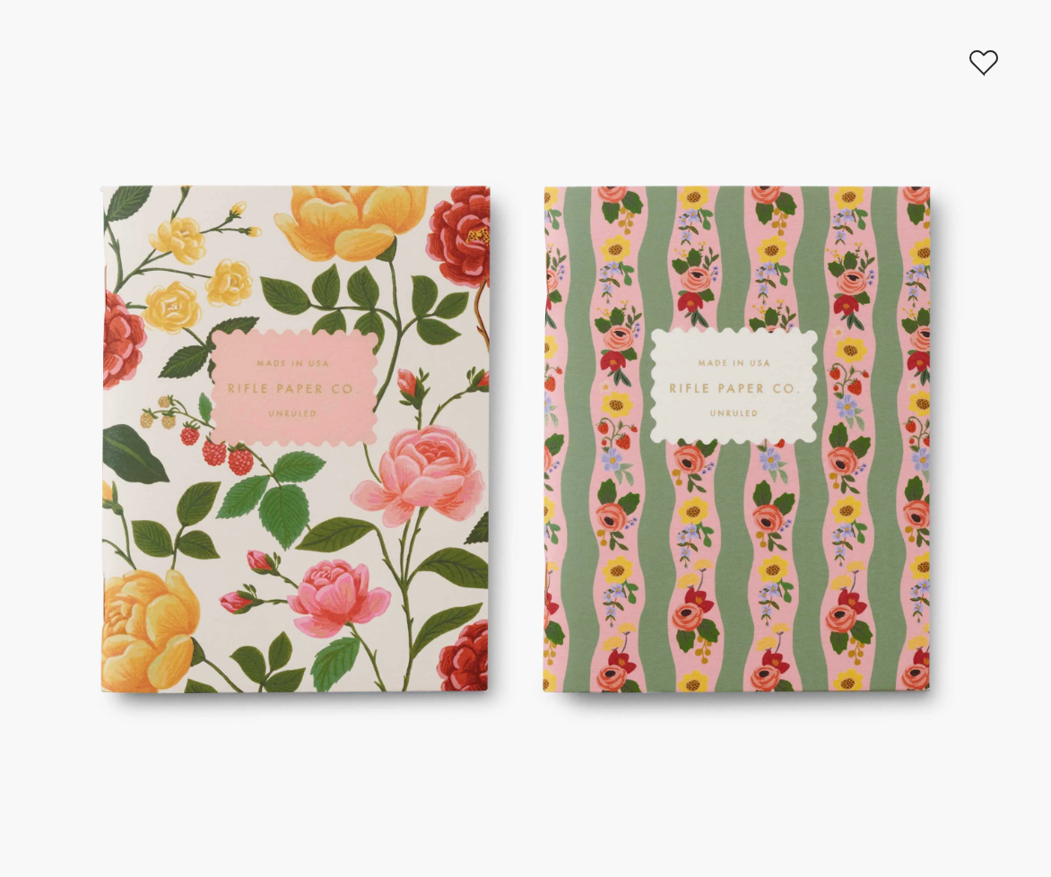 Pocket Notebook Set Roses