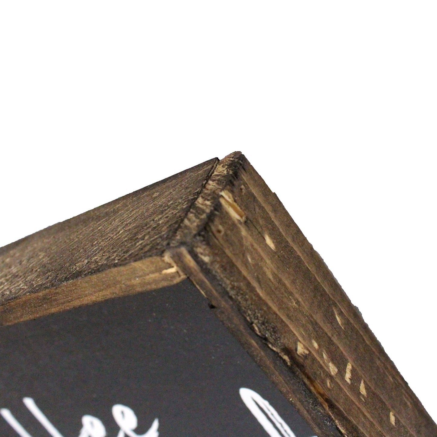 Coffee First Wood Sign: Black