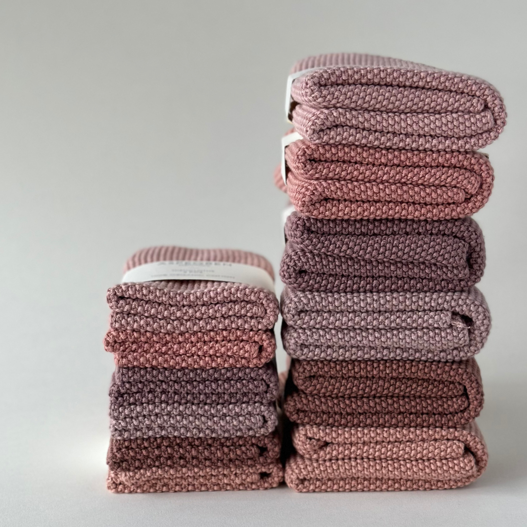 Kitchen Towel - 100% Orgainc Cotton - Knitted - Solid - Evening Sand: 4 pcs. / 40x50 cm