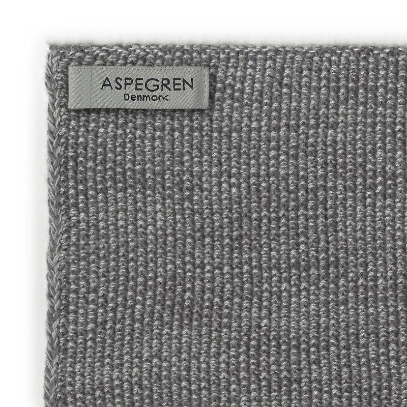 Dishcloths - 100% Orgainc Cotton - Set of two - Knitted - Blend - Gray: 6 sets of two / 26x26 cm