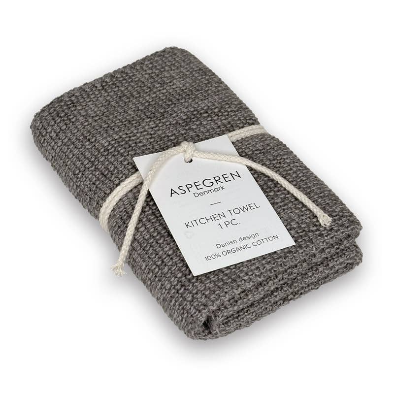 Kitchen Towel - 100% Orgainc Cotton - Knitted - Blend - Gray Dark: 4 pcs. / 40x50 cm
