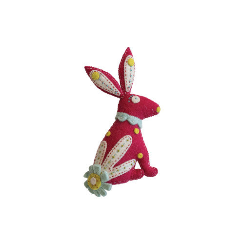 Handmade Wool Felt Rabbit Tree Topper