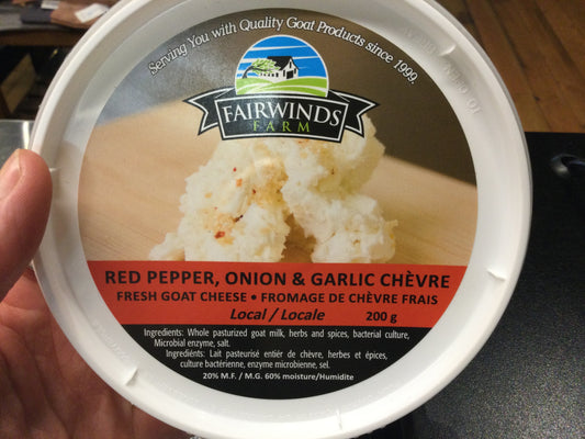 Organic Red Pepper/Onion/Garlic Chèvre