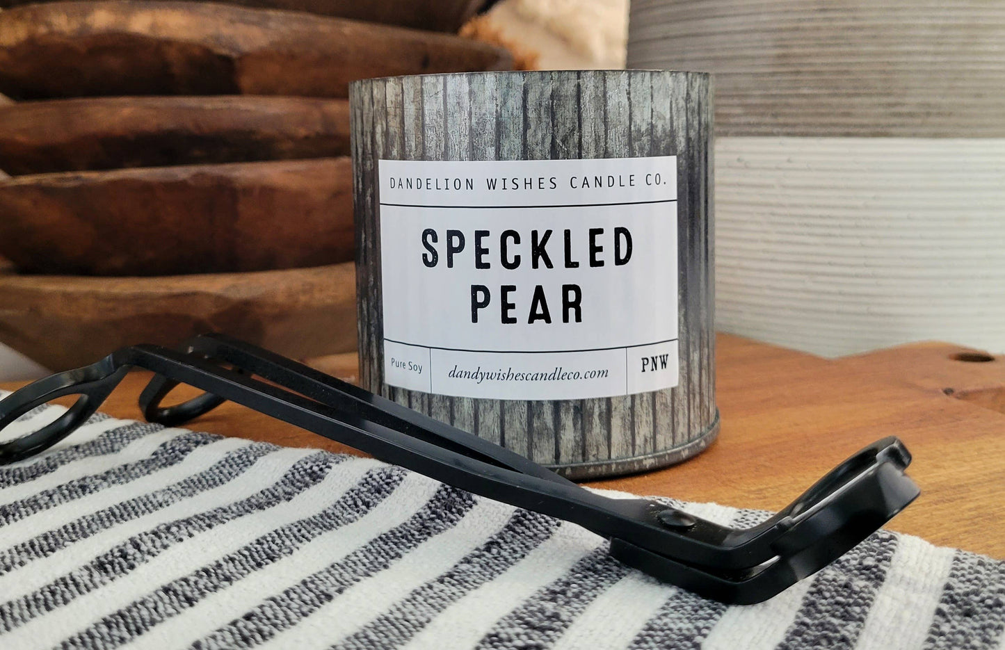 12 oz. Rustic Galvanized Tin Candle: Apricot Nectar - Sweet and tart apricot with a touch of floral and greens.