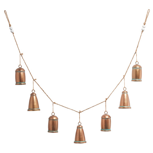 Vintage Copper Bell Garland