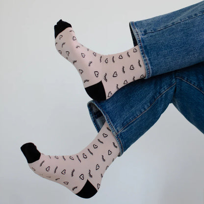 Heart Warmer Print Socks