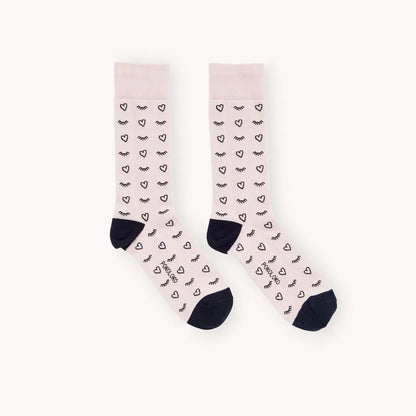 Heart Warmer Print Socks