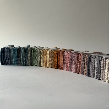 Dishcloths - 100% Organic Cotton - Set of 2 - Knitted: 6 sets of two / 26x26 cm