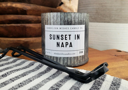 12 oz. Rustic Galvanized Tin Candle: Apricot Nectar - Sweet and tart apricot with a touch of floral and greens.