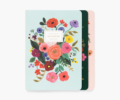 Stitched Notebook Set Garden Party