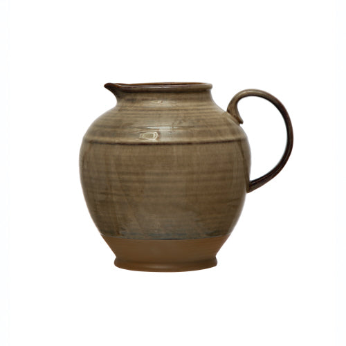 Stoneware Pitcher Beige