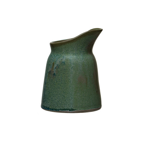 Stoneware Creamer Matte Green