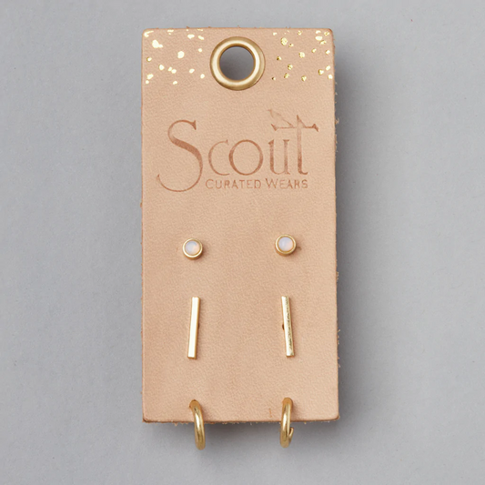 Scarlett Stud Trio Gold